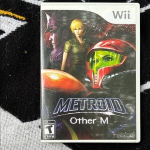 Nintendo Wii Metroid Other M - Black and Red Cover